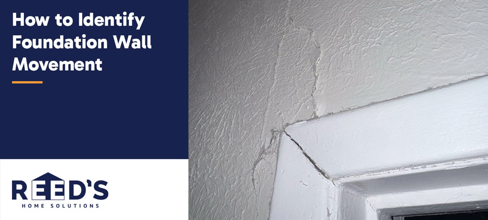 Door trim with a visible crack showing signs of foundation movement.