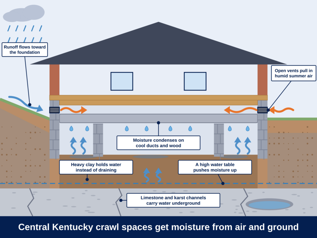 Why Knoxville homes need crawl space waterproofing